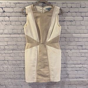 Elegant Beige and Cream Women's Dress